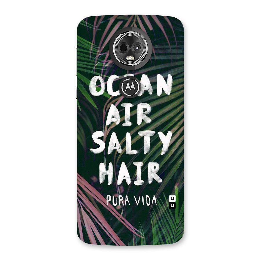 Salty Hair Back Case for Moto E5 Plus