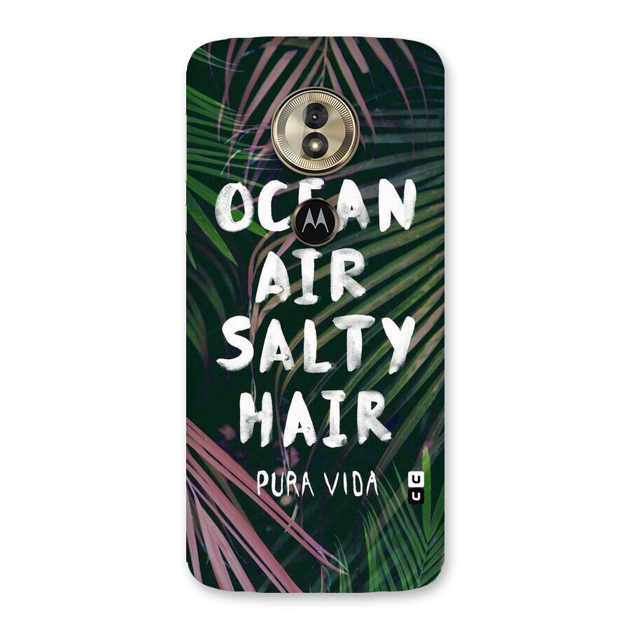Salty Hair Back Case for Moto G6 Play