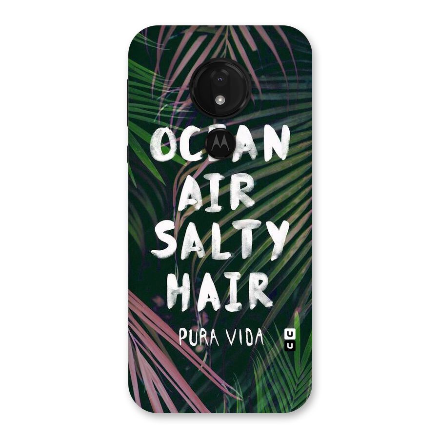 Salty Hair Back Case for Moto G7 Power