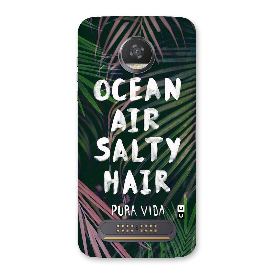 Salty Hair Back Case for Moto Z2 Play