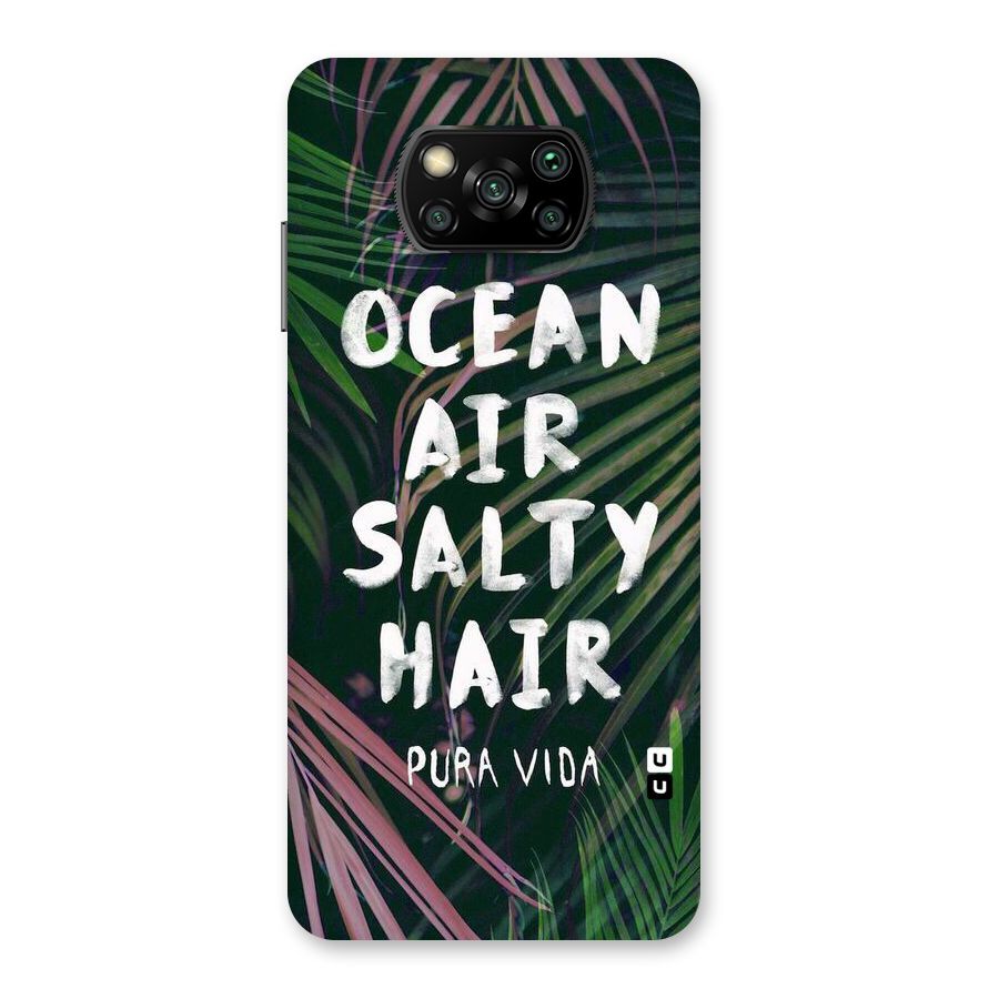 Salty Hair Back Case for Poco X3