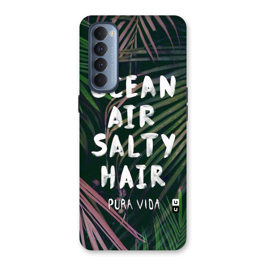 Salty Hair Back Case for Reno4 Pro