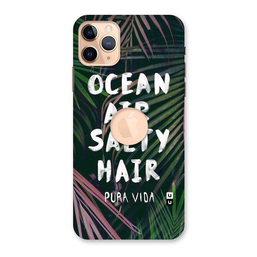Salty Hair Back Case for iPhone 11 Pro Max Logo Cut