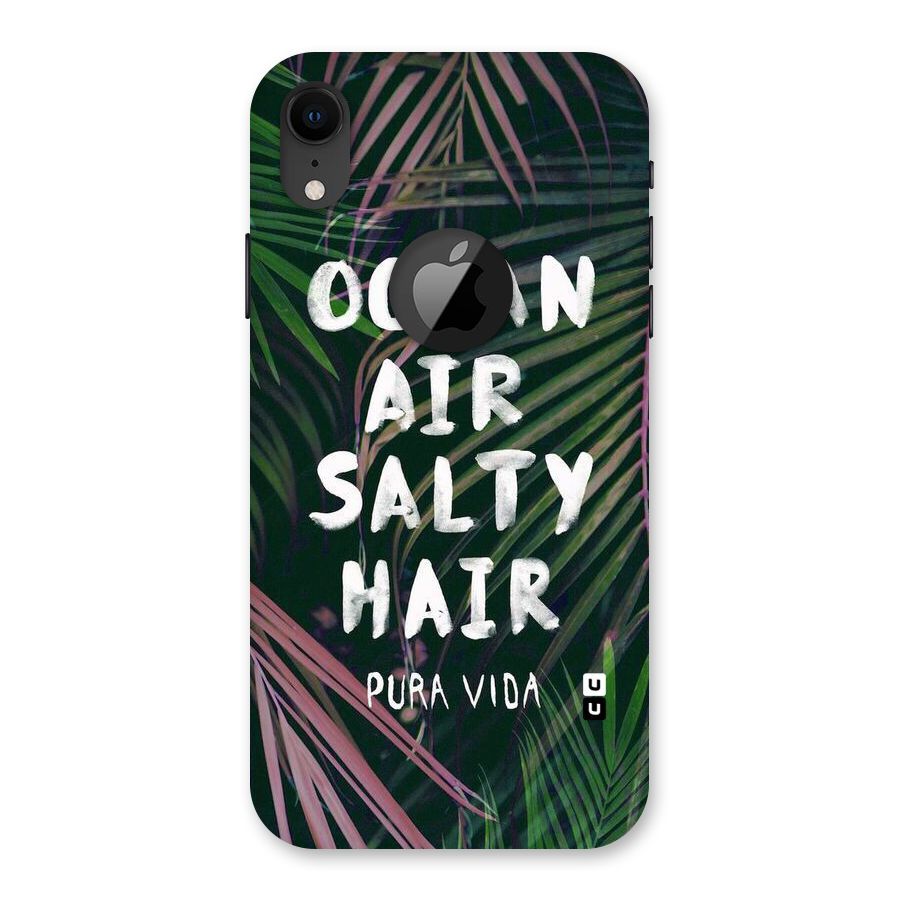 Salty Hair Back Case for iPhone XR Logo Cut