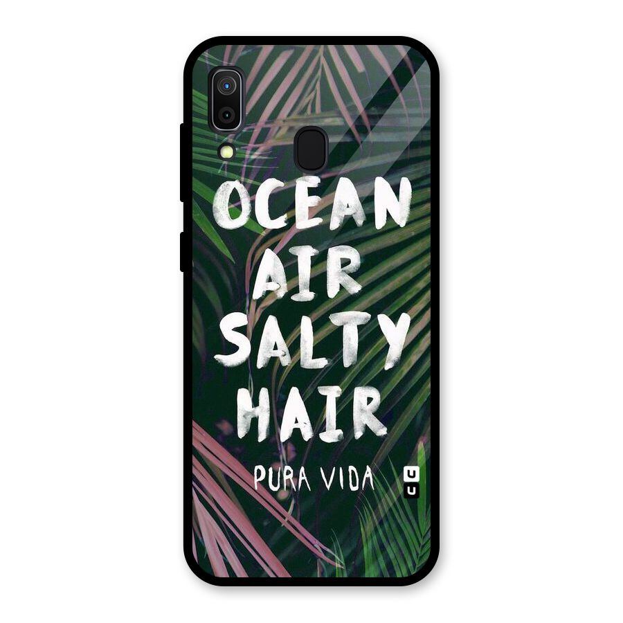 Salty Hair Glass Back Case for Galaxy A30