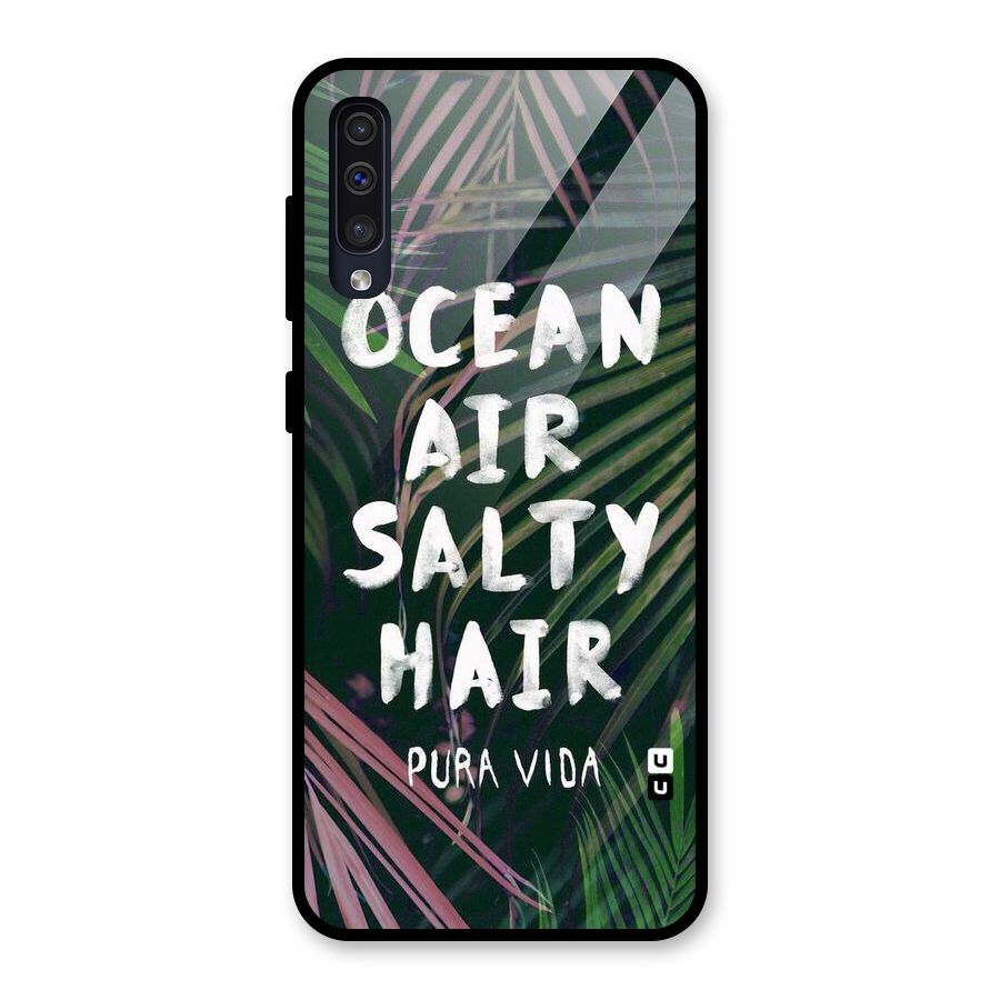 Salty Hair Glass Back Case for Galaxy A50