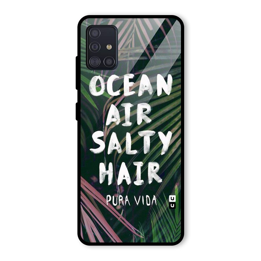 Salty Hair Glass Back Case for Galaxy A51