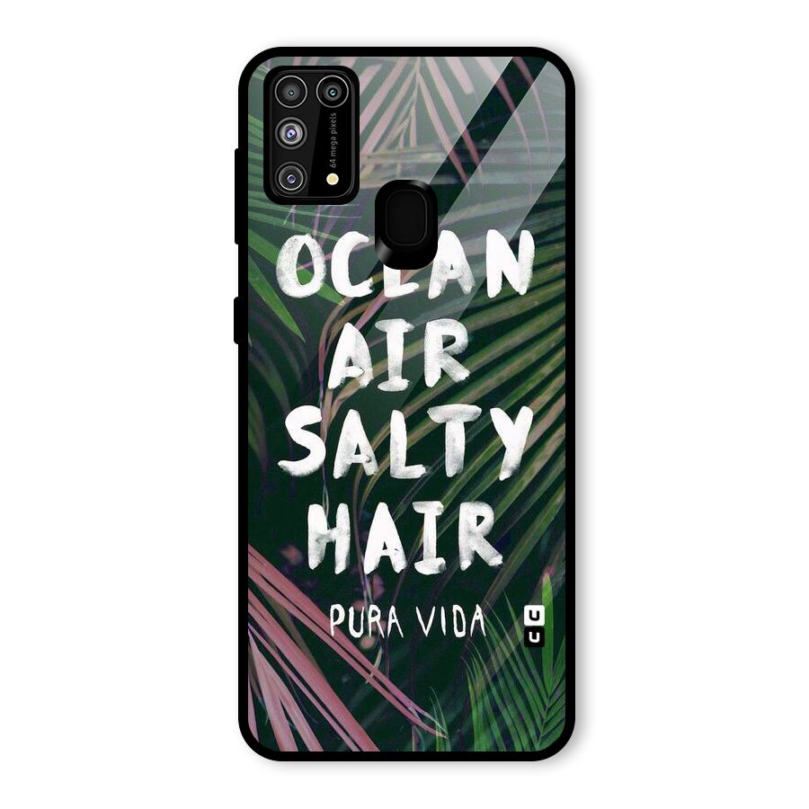 Salty Hair Glass Back Case for Galaxy F41