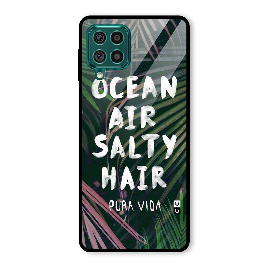 Salty Hair Glass Back Case for Galaxy F62