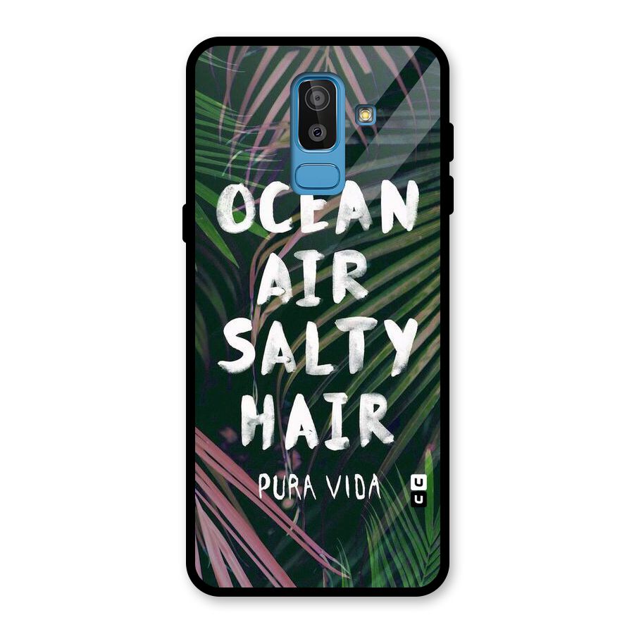Salty Hair Glass Back Case for Galaxy J8