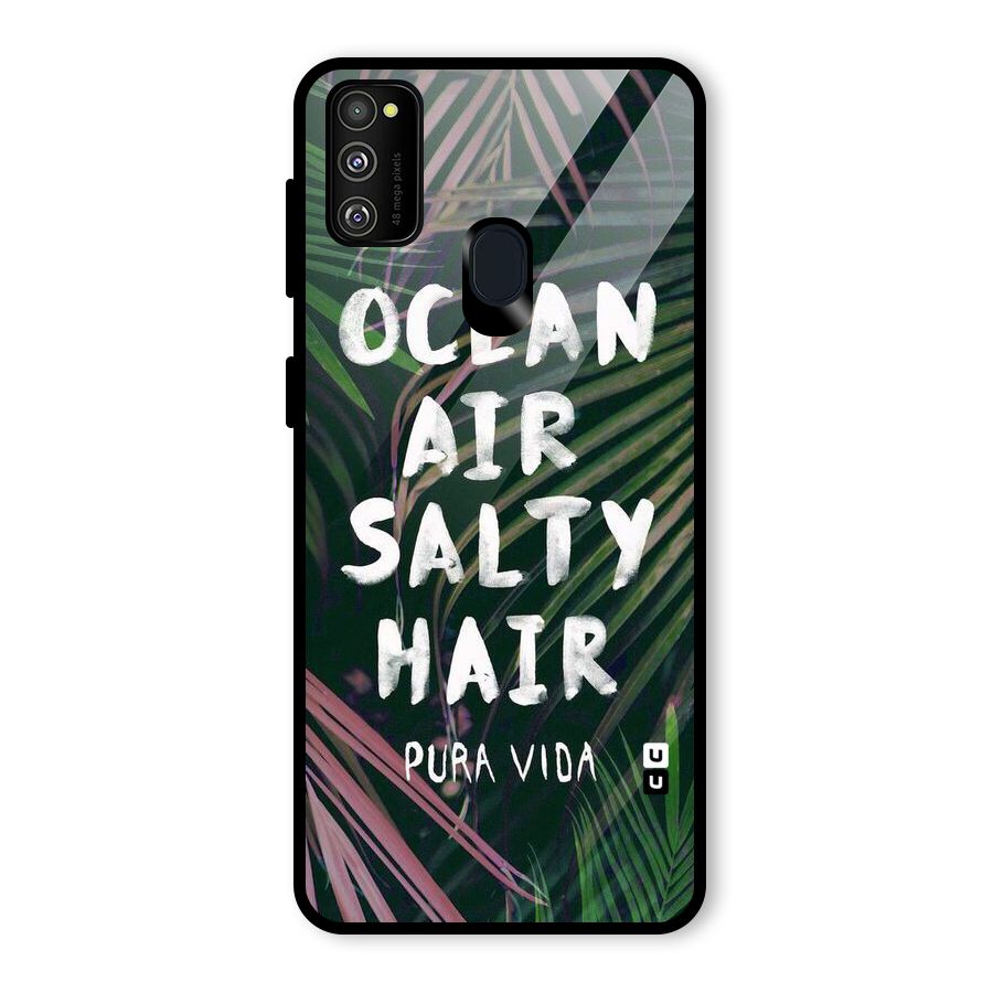 Salty Hair Glass Back Case for Galaxy M30s