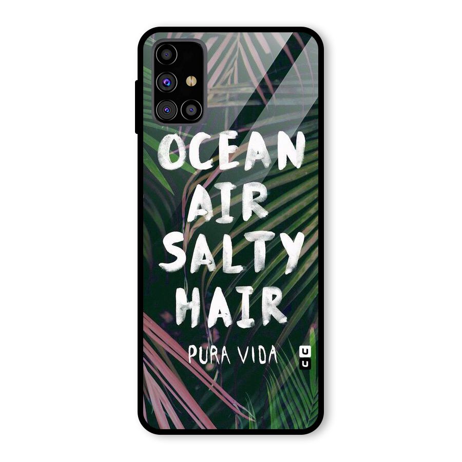 Salty Hair Glass Back Case for Galaxy M31s