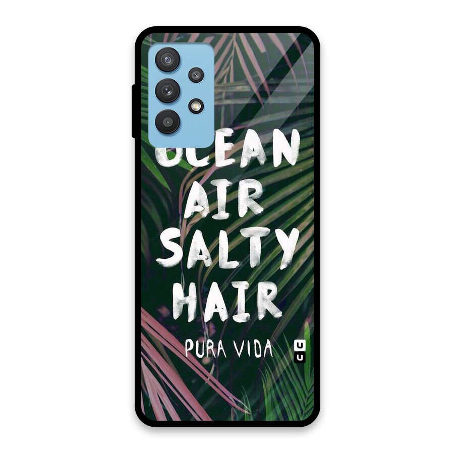 Salty Hair Glass Back Case for Galaxy M32 5G