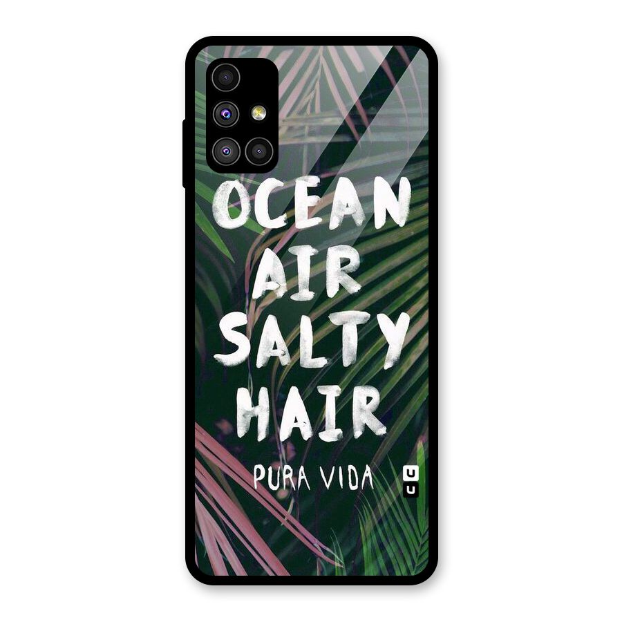 Salty Hair Glass Back Case for Galaxy M51