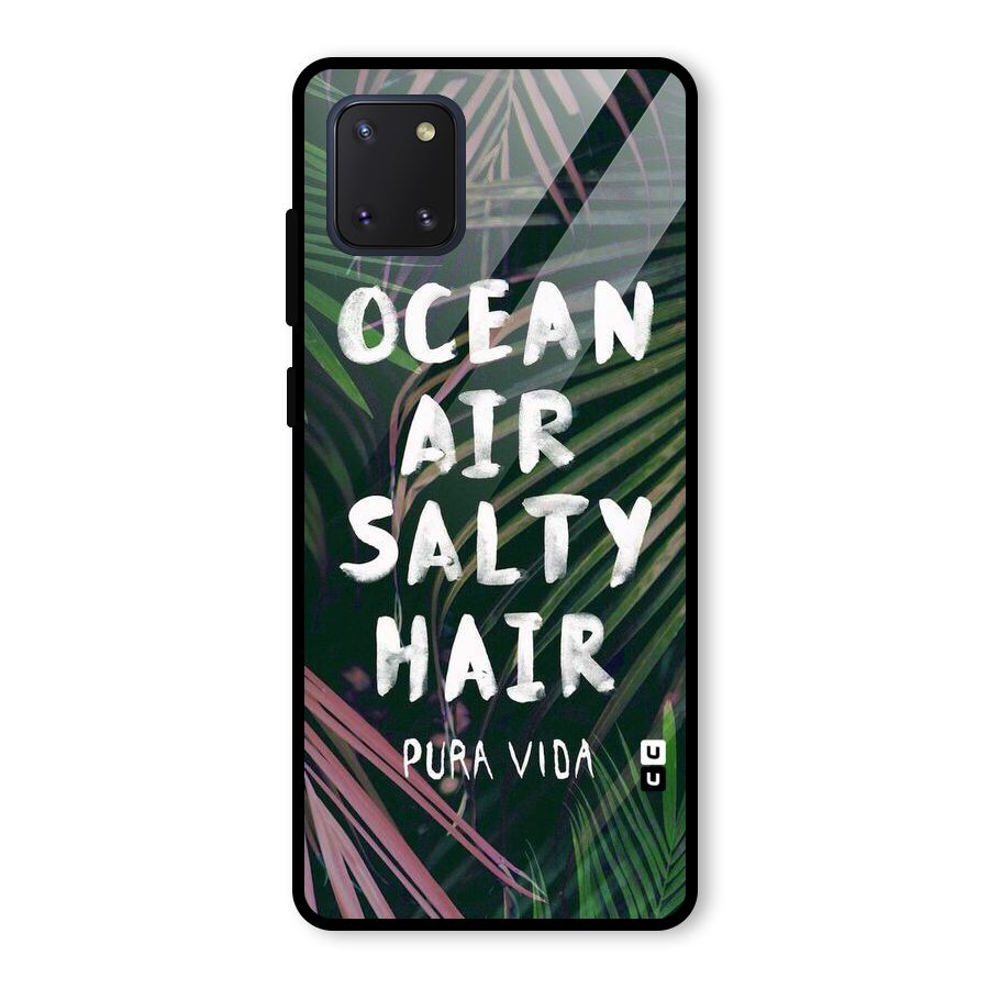 Salty Hair Glass Back Case for Galaxy Note 10 Lite