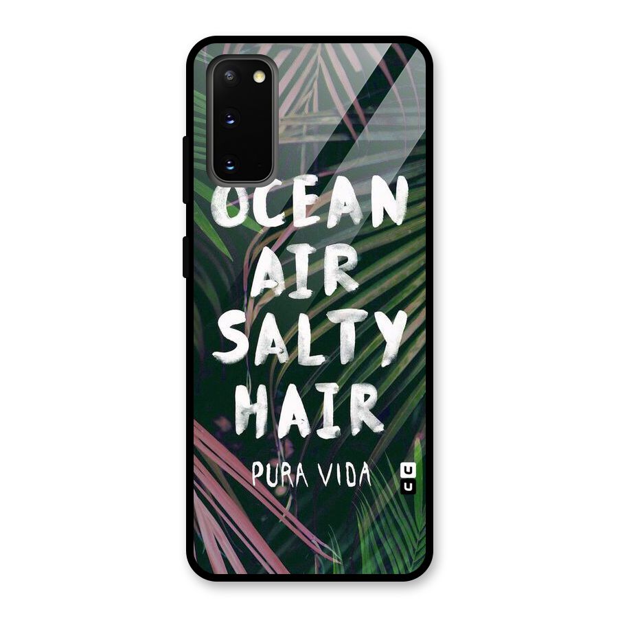 Salty Hair Glass Back Case for Galaxy S20