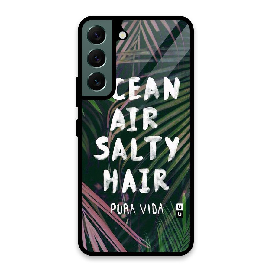 Salty Hair Glass Back Case for Galaxy S22 5G