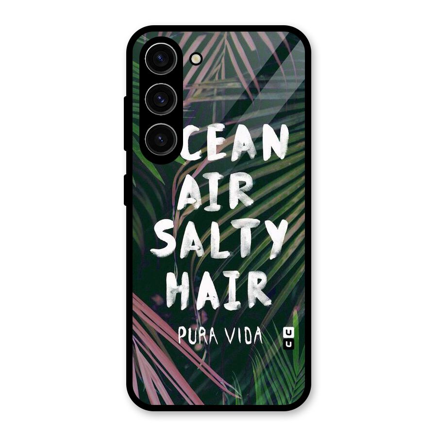 Salty Hair Glass Back Case for Galaxy S23