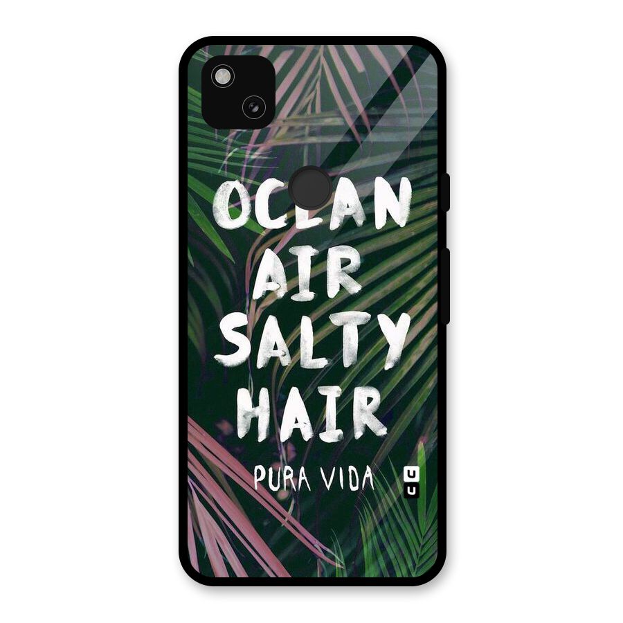Salty Hair Glass Back Case for Google Pixel 4a