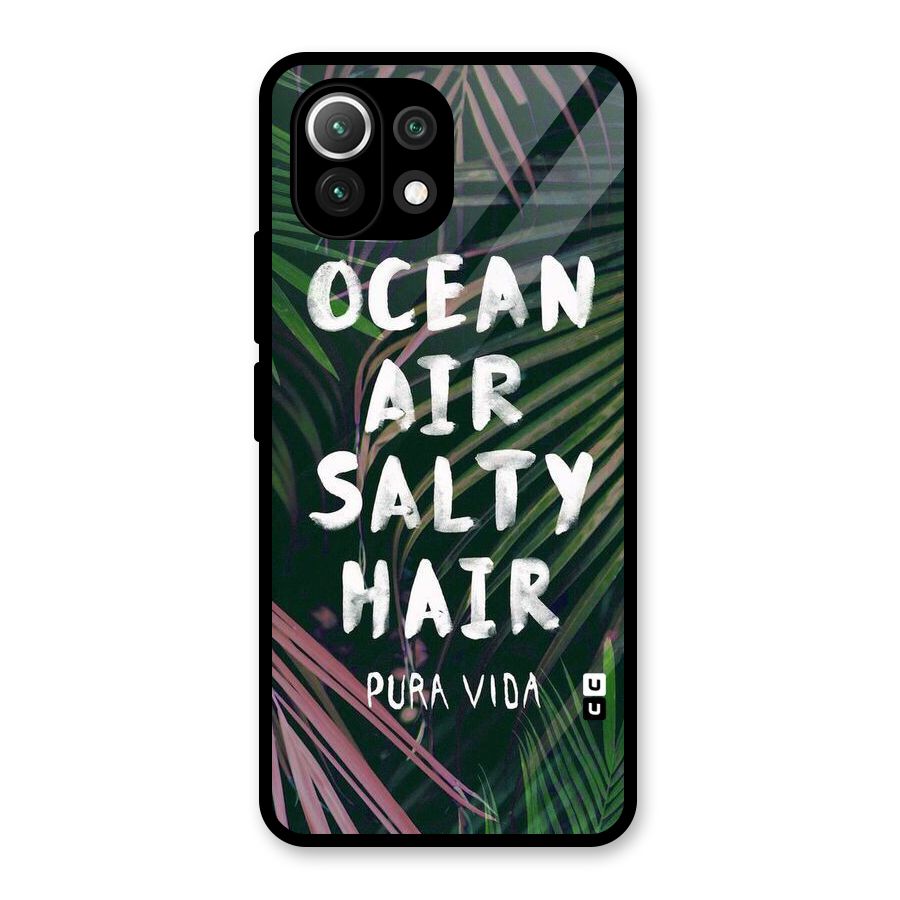 Salty Hair Glass Back Case for Mi 11 Lite