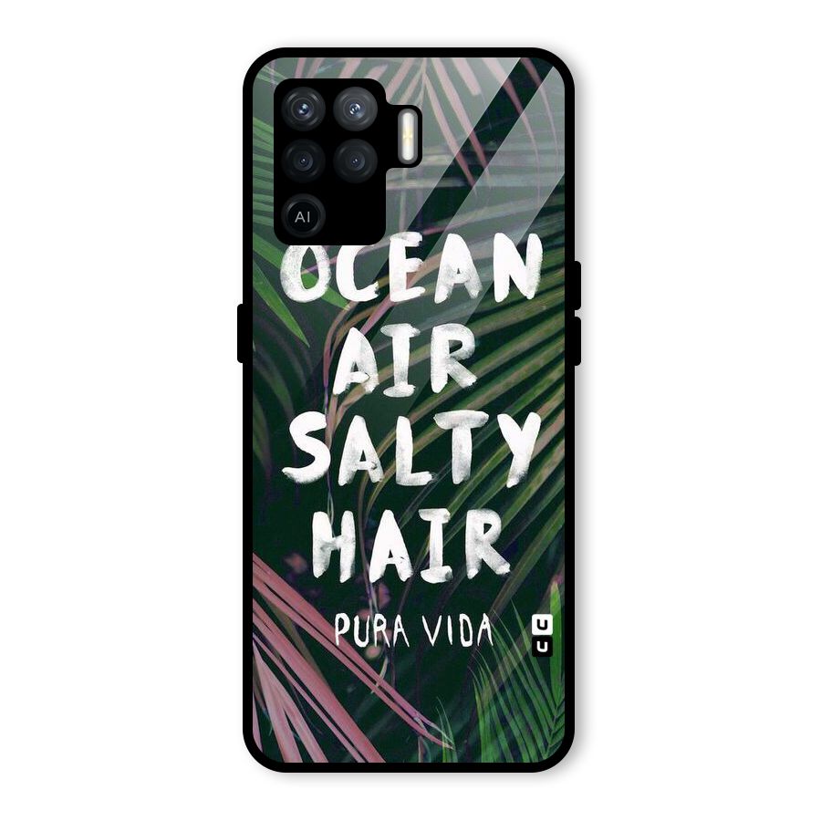 Salty Hair Glass Back Case for Oppo F19 Pro