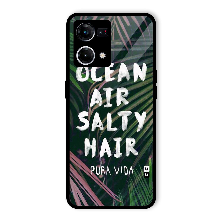 Salty Hair Glass Back Case for Oppo F21 Pro 4G