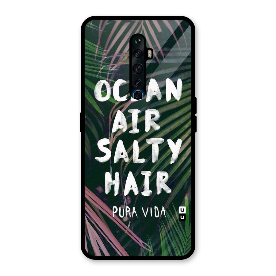 Salty Hair Glass Back Case for Oppo Reno2 F