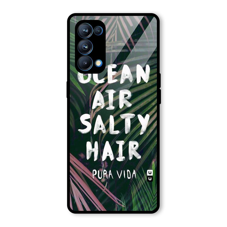 Salty Hair Glass Back Case for Oppo Reno5 Pro 5G