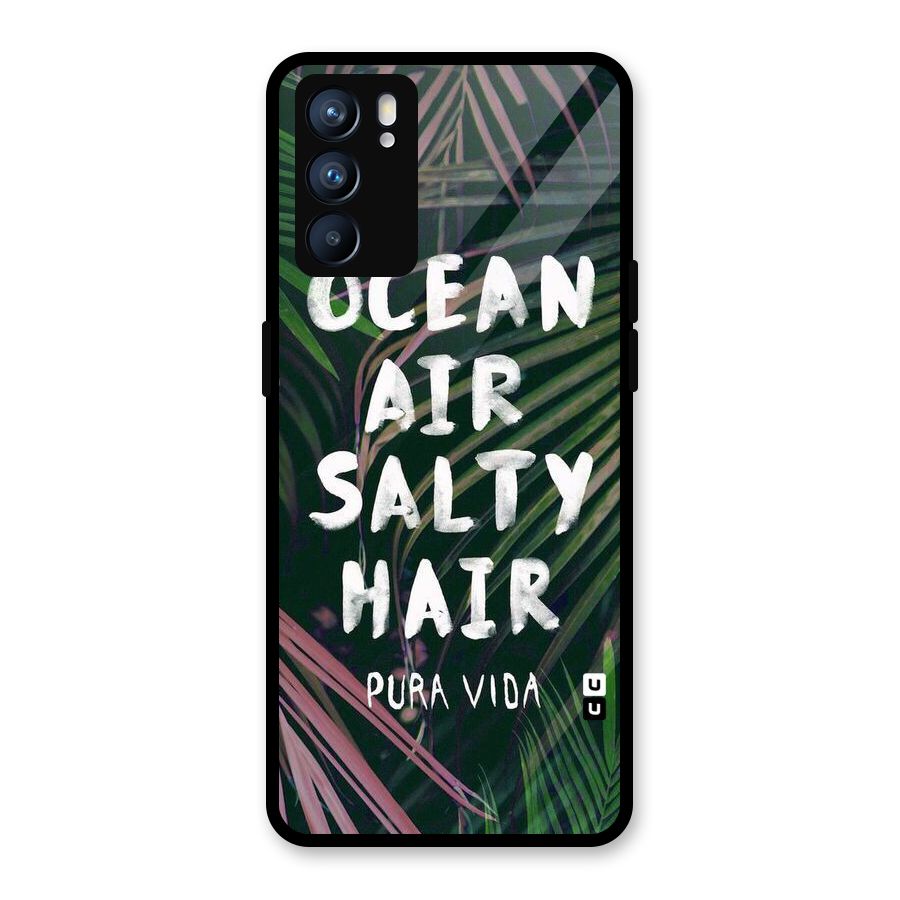 Salty Hair Glass Back Case for Oppo Reno6 5G