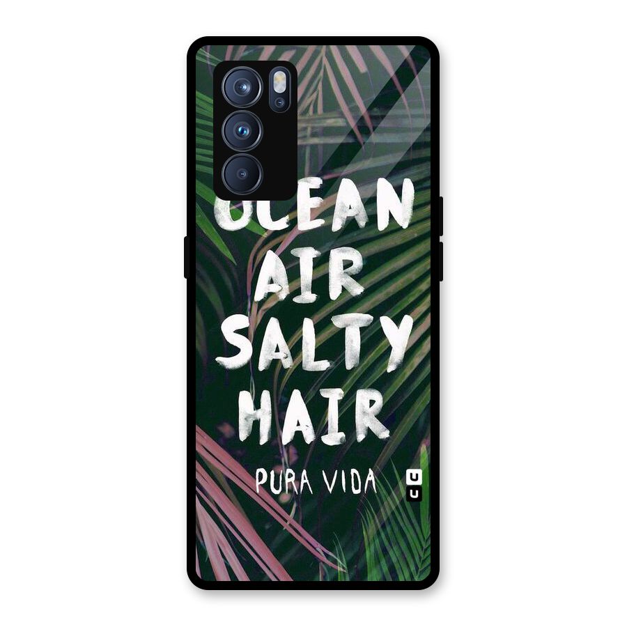 Salty Hair Glass Back Case for Oppo Reno6 Pro 5G