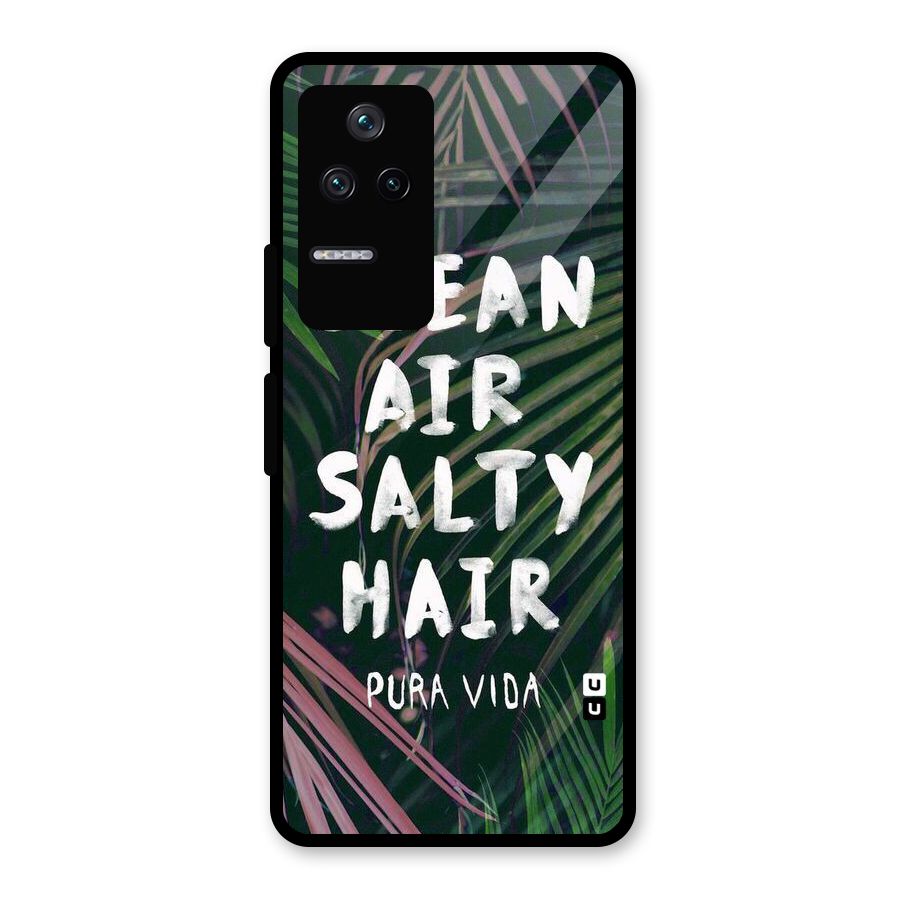 Salty Hair Glass Back Case for Poco F4 5G