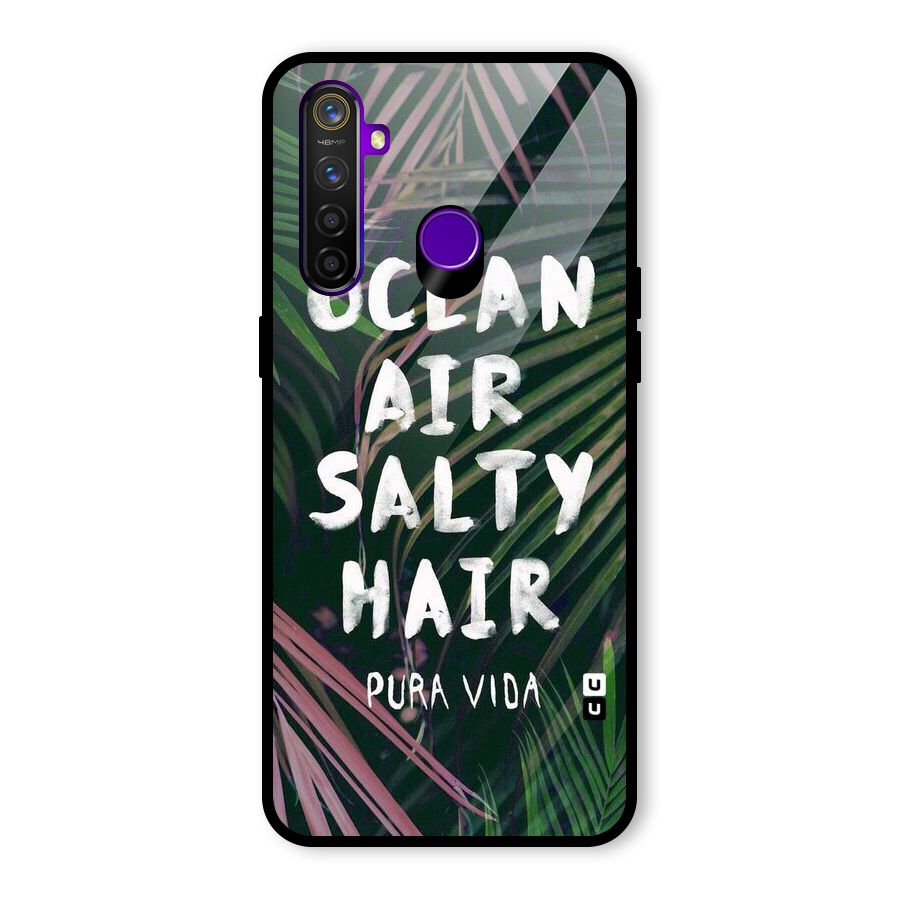 Salty Hair Glass Back Case for Realme 5 Pro