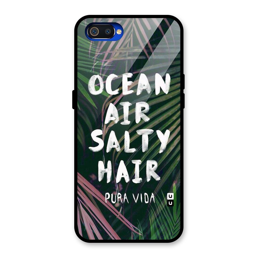 Salty Hair Glass Back Case for Realme C2