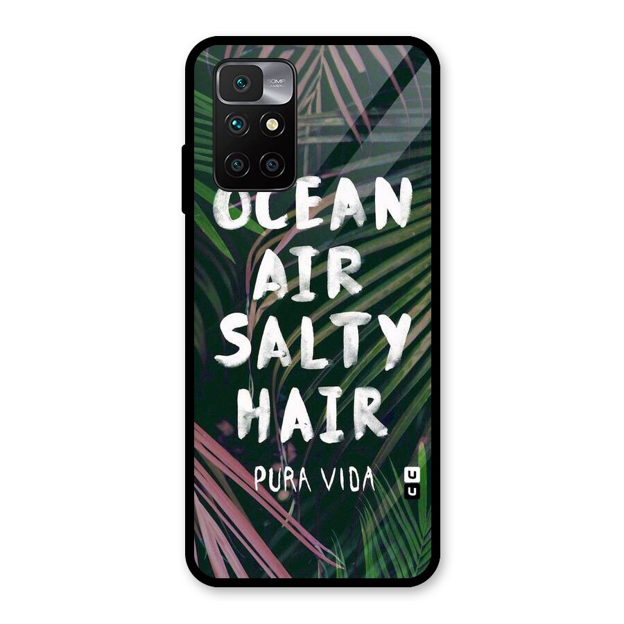 Salty Hair Glass Back Case for Redmi 10 Prime