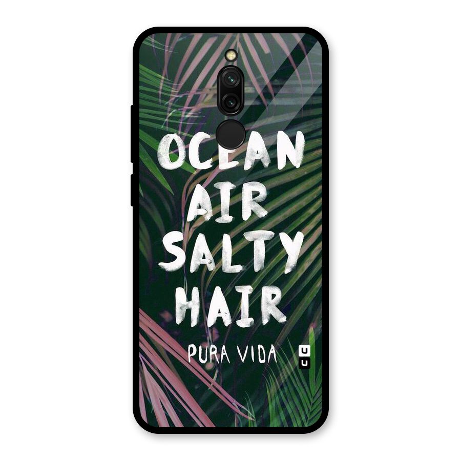 Salty Hair Glass Back Case for Redmi 8
