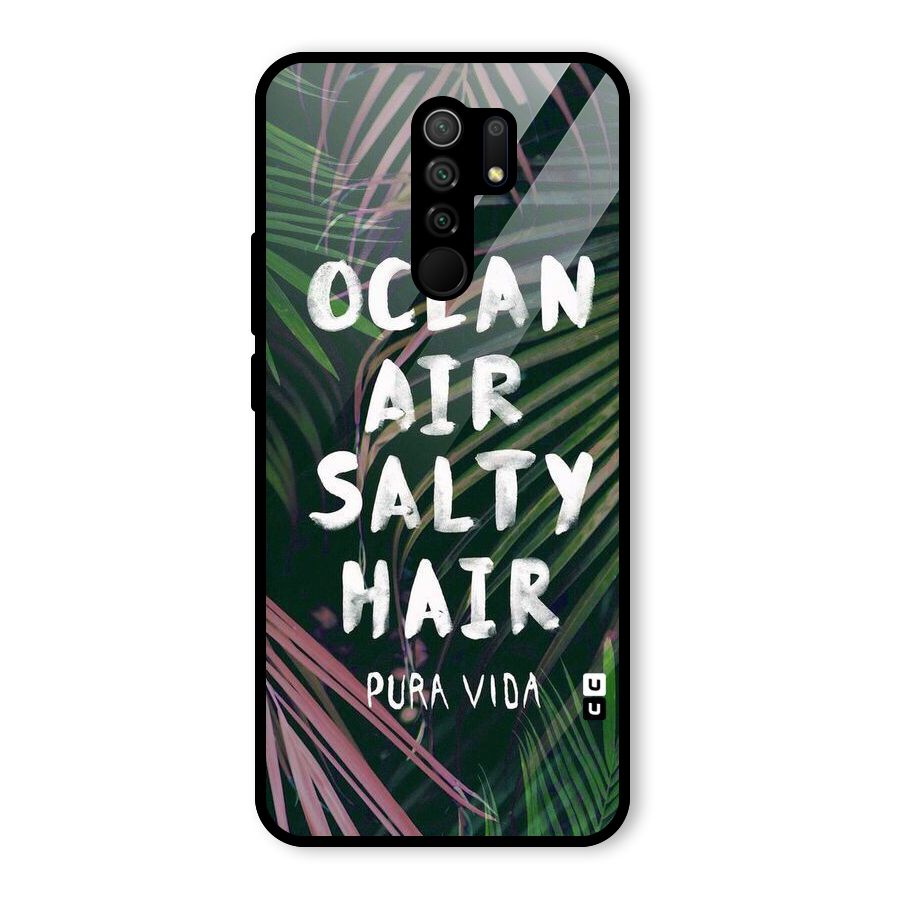 Salty Hair Glass Back Case for Redmi 9 Prime