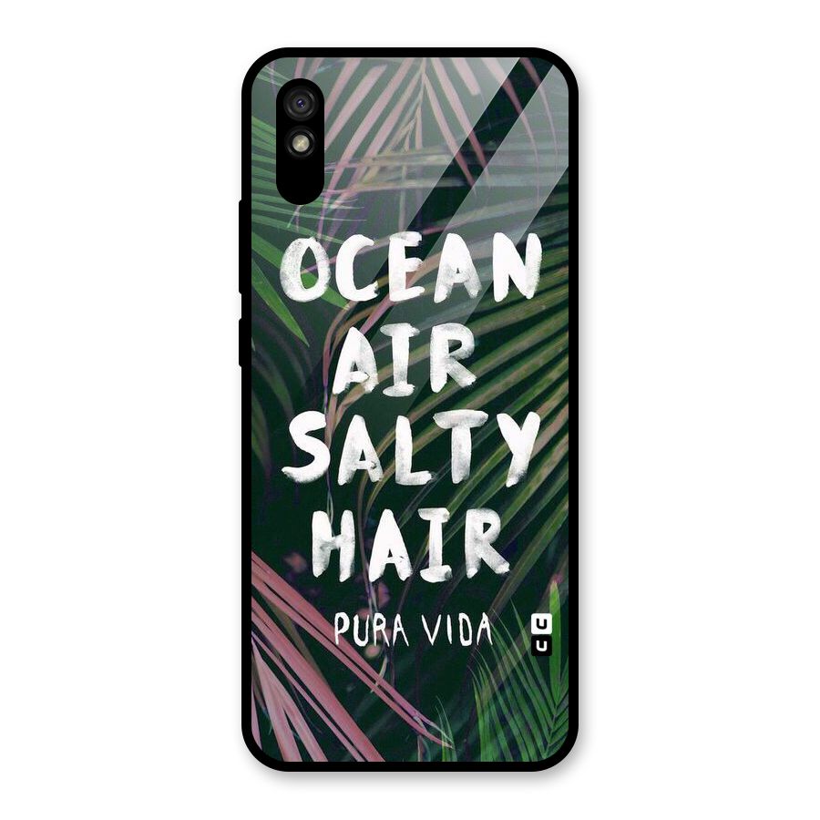 Salty Hair Glass Back Case for Redmi 9i