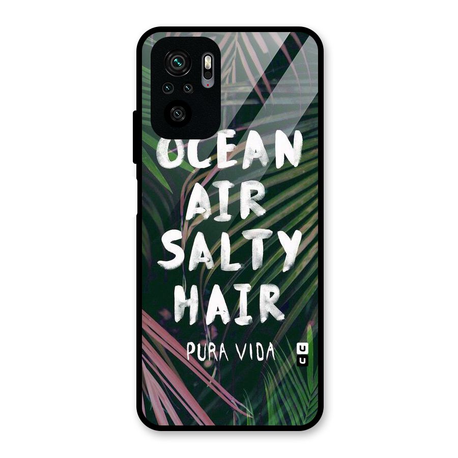 Salty Hair Glass Back Case for Redmi Note 10S