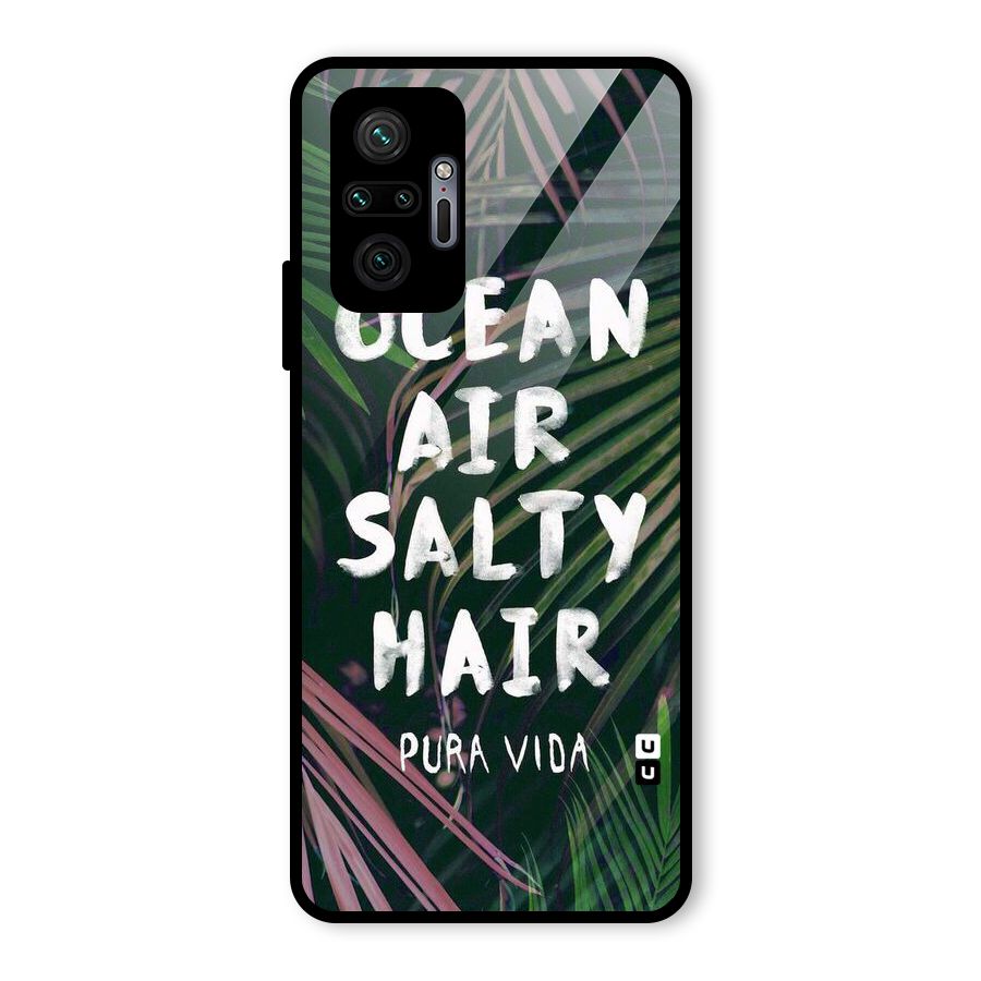 Salty Hair Glass Back Case for Redmi Note 10 Pro Max