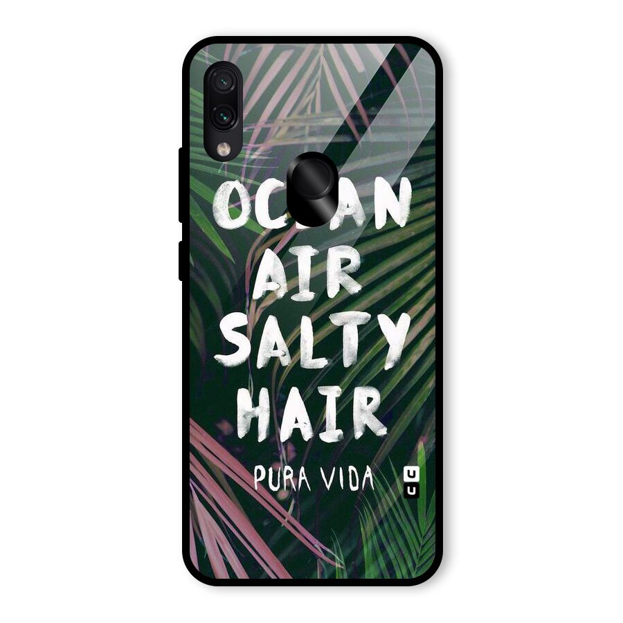 Salty Hair Glass Back Case for Redmi Note 7 Pro