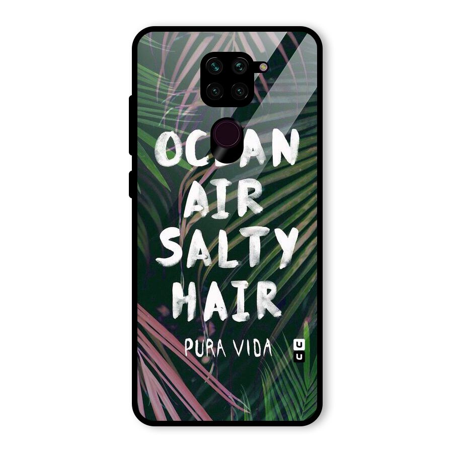 Salty Hair Glass Back Case for Redmi Note 9