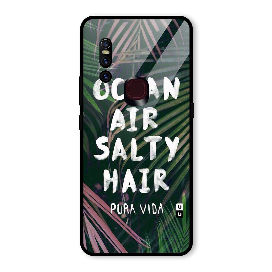 Salty Hair Glass Back Case for Vivo V15