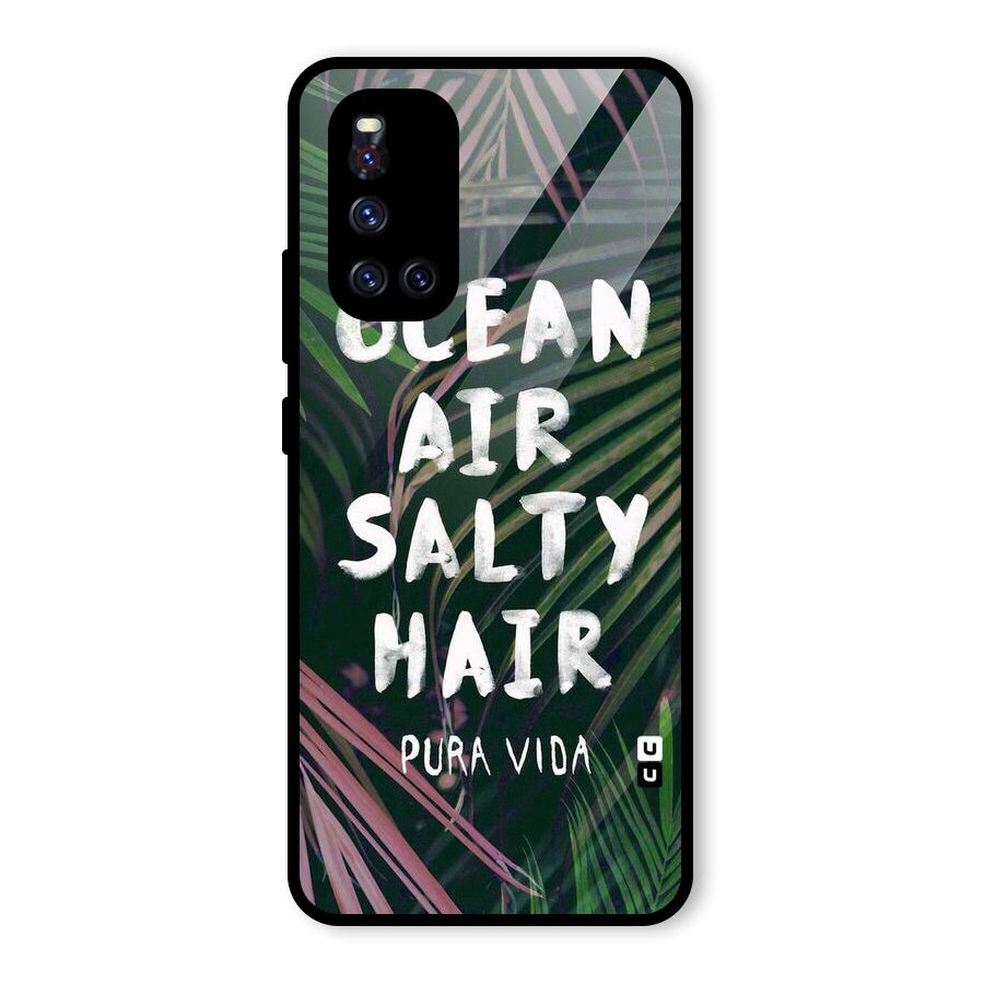 Salty Hair Glass Back Case for Vivo V19