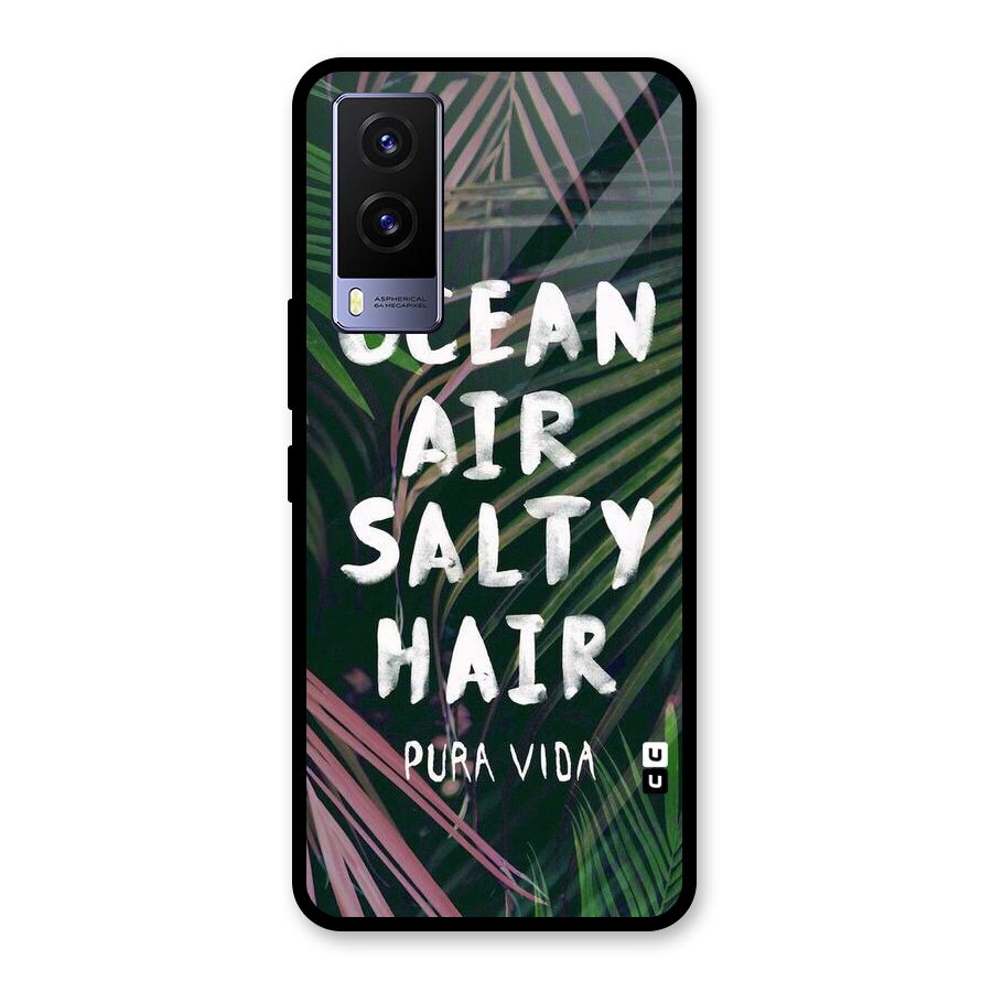 Salty Hair Glass Back Case for Vivo V21e 5G