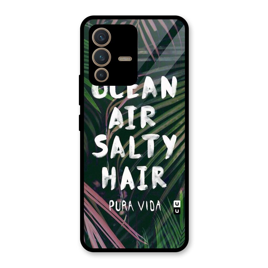 Salty Hair Glass Back Case for Vivo V23 5G