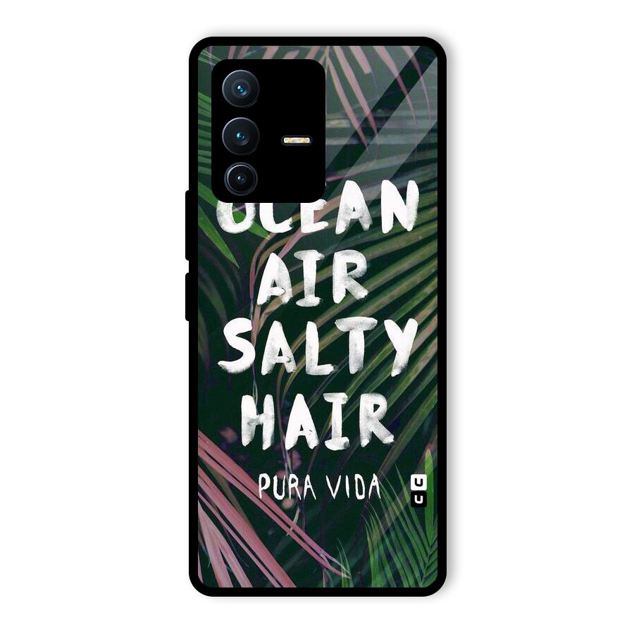 Salty Hair Glass Back Case for Vivo V23 Pro