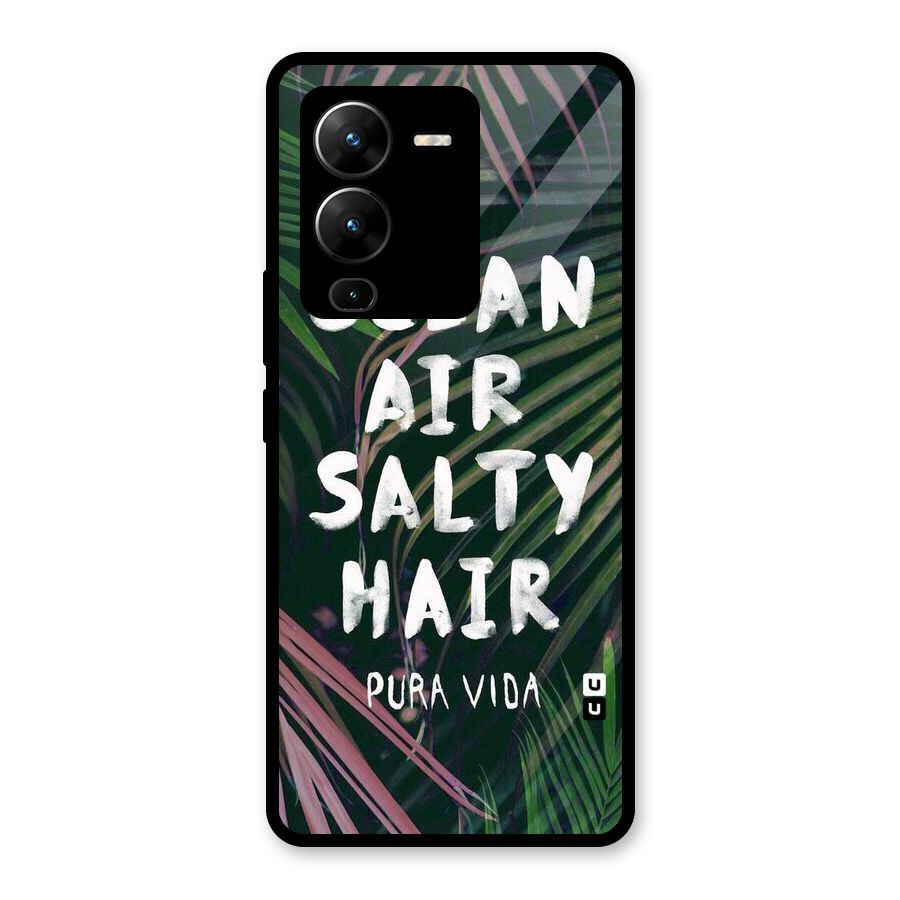Salty Hair Glass Back Case for Vivo V25 Pro