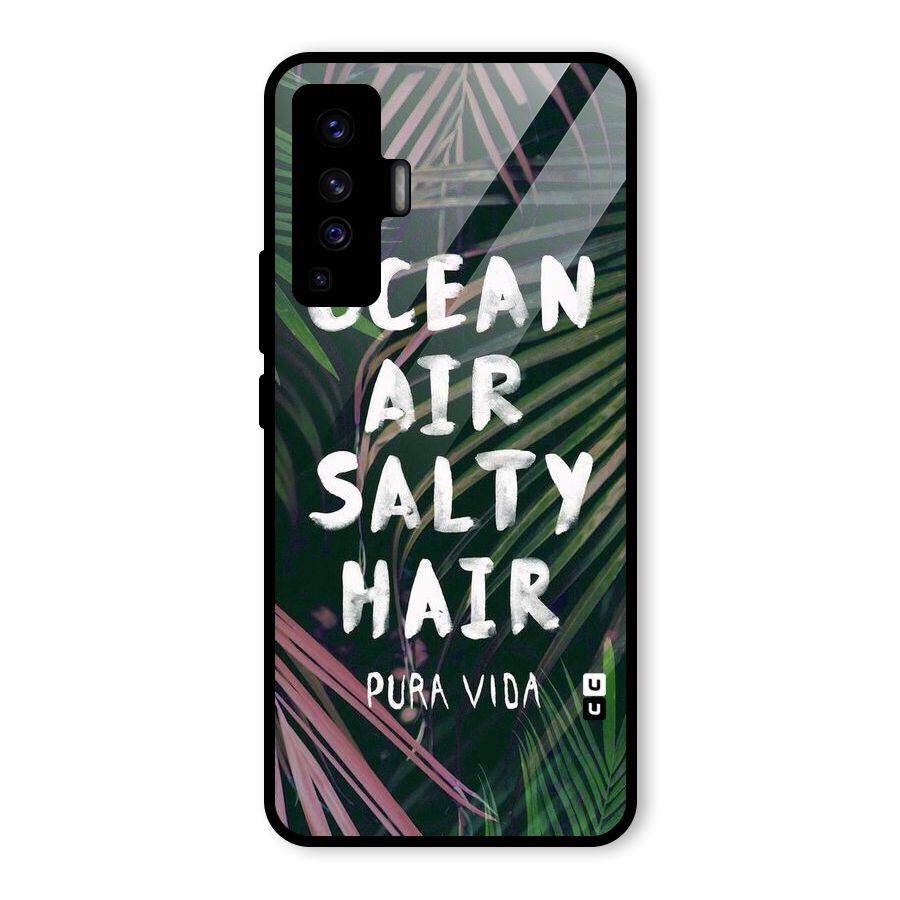 Salty Hair Glass Back Case for Vivo X50