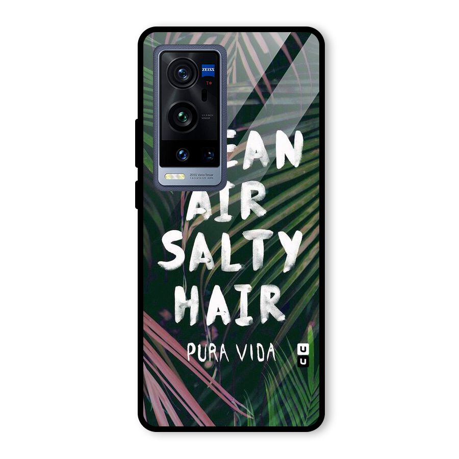 Salty Hair Glass Back Case for Vivo X60 Pro Plus
