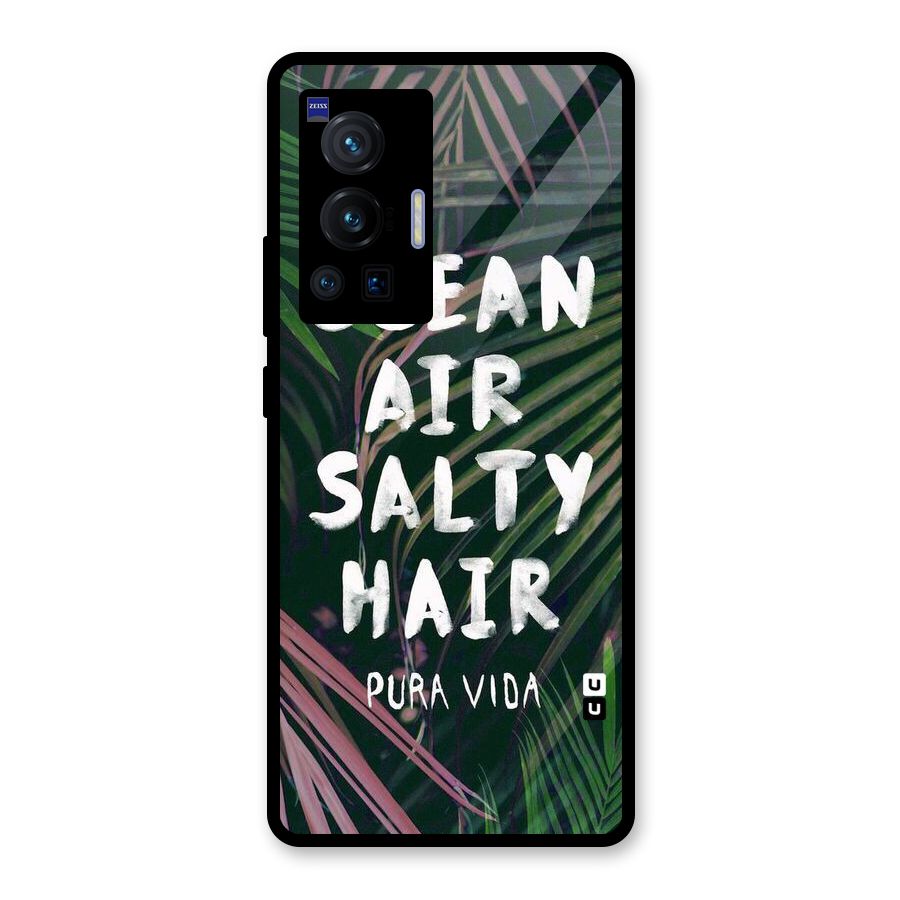 Salty Hair Glass Back Case for Vivo X70 Pro